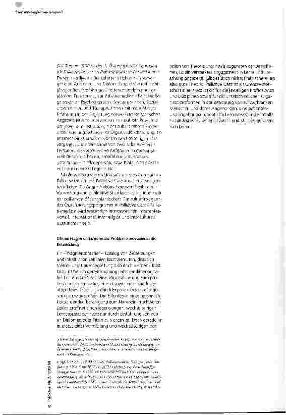 Vorschauseite 3: Sterben-Begleiten-Lernen?