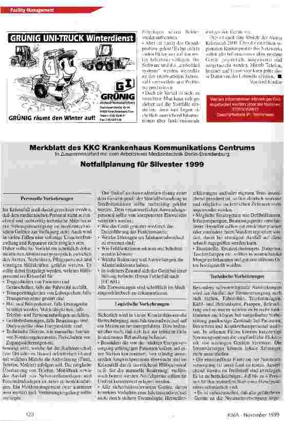 Vorschauseite 3: Zwischen Weltuntergangsstimmung und sachlicher Notwendigkeit Das Milleniumstool Teil 4