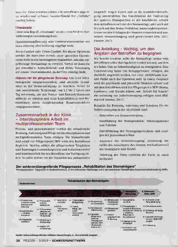 Vorschauseite 2: STOMAPFLEGE, BESONDERS BEI ONKOLOGISCHEN PATIENTEN EINE HERAUSFORDERUNG?