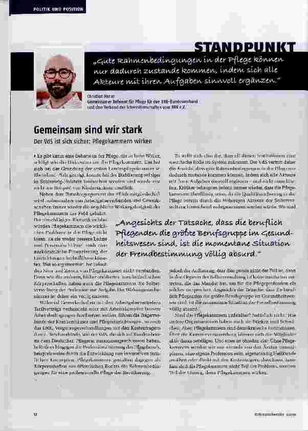 Vorschauseite 1: Gemeinsam sind wir stark
