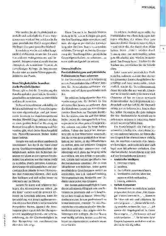 Vorschauseite 2: Erfolgsfaktor Persönlichkeit