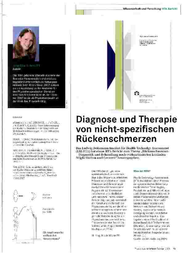 Vorschauseite 2: Neue Studie zeigt Möglichkeiten für objektive Verlaufskontrollen