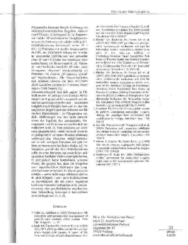 Vorschauseite 4: PRÄOPERATIVE RISIKOEVALUIERUNG