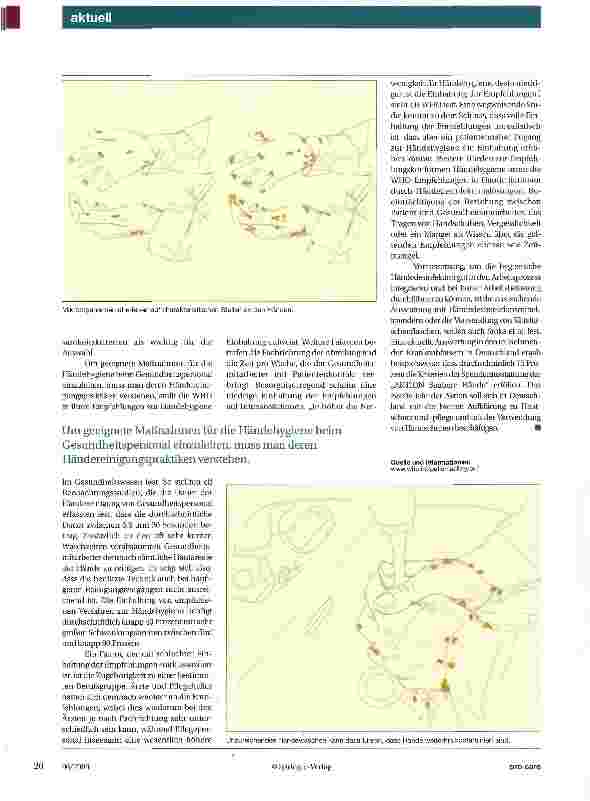 Vorschauseite 2: Händehygiene Save Lives: Clean Your HandsDer erste internationale Tag der Händehygiene will Bewusstsein schaffen