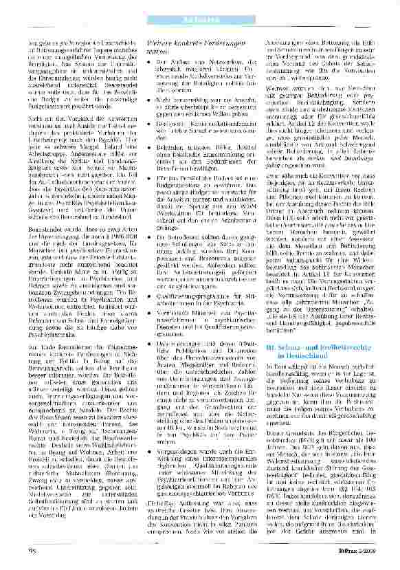 Vorschauseite 2: Das Übereinkommen der Vereinten Nationen über die Rechte von Menschen mit Behinderungen -Aufbruch in einen neuen Betreuungsbegriff?