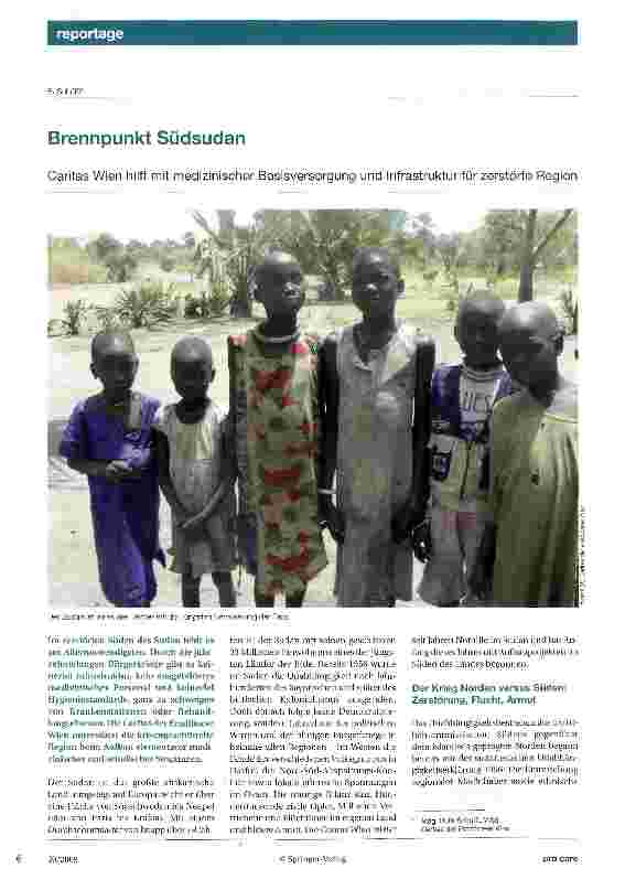 Vorschauseite 1: Brennpunkt Südsudan