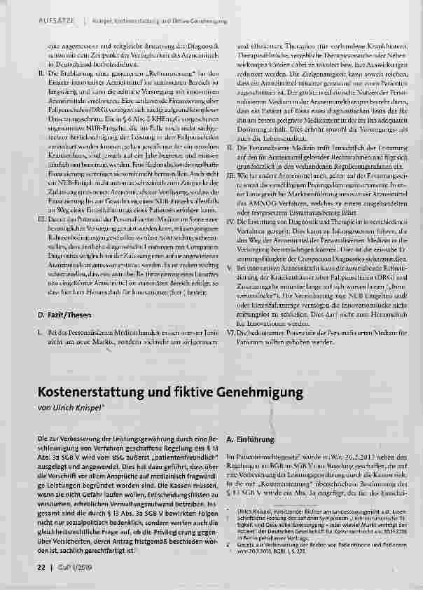 Vorschauseite 3: Neue Märkte? - Personalisierte Medizin
