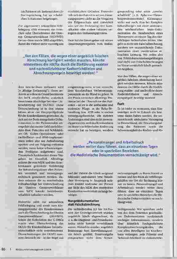 Vorschauseite 3: Fast alle Krankenhausrechnungen sind korrekt