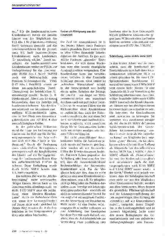 Vorschauseite 2: Krankenkasse in Finanznot