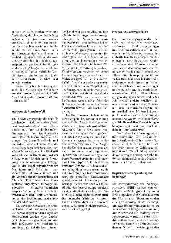 Vorschauseite 3: Krankenkasse in Finanznot
