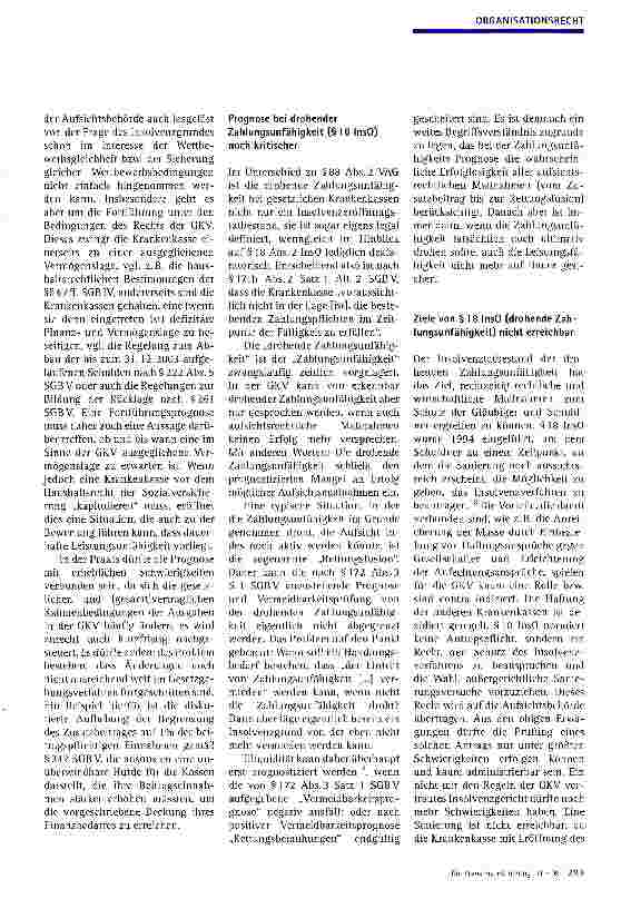 Vorschauseite 5: Krankenkasse in Finanznot