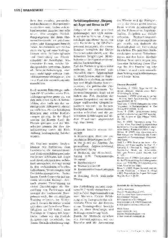 Vorschauseite 5: Ärgerprävention im OP ist Risikomanagement