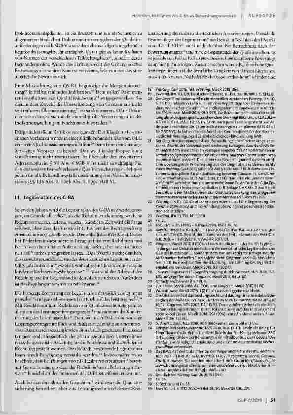 Vorschauseite 3: Richtlinien des G-BA als Behandlungsstandard