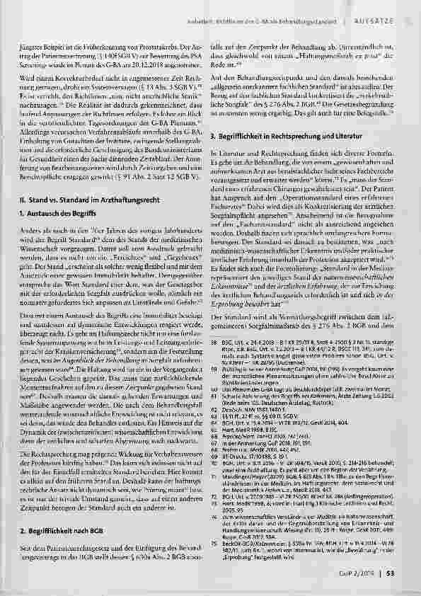 Vorschauseite 5: Richtlinien des G-BA als Behandlungsstandard
