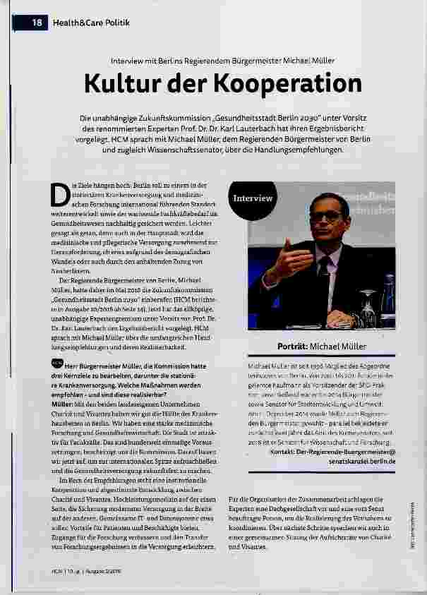 Vorschauseite 1: Kultur der Kooperation