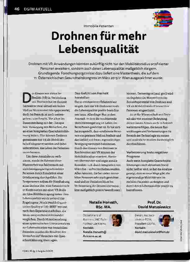 Vorschauseite 1: Drohnen für mehr Lebensqualität