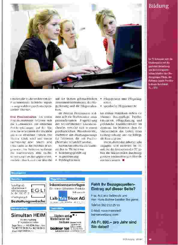 Vorschauseite 2: Transfer-Coaching im Pflegestudium