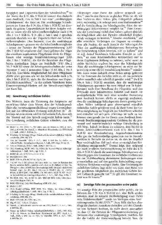 Vorschauseite 5: Die Ordre-Public-Klausel des § 76 Abs. 6 Satz 3 SGB XI