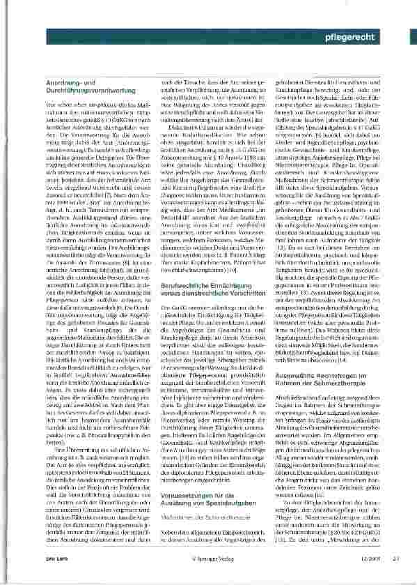 Vorschauseite 2: Schmerztherapie in der Pflege