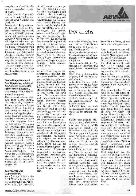Vorschauseite 2: Zum Thema Scheinselbständigkeit