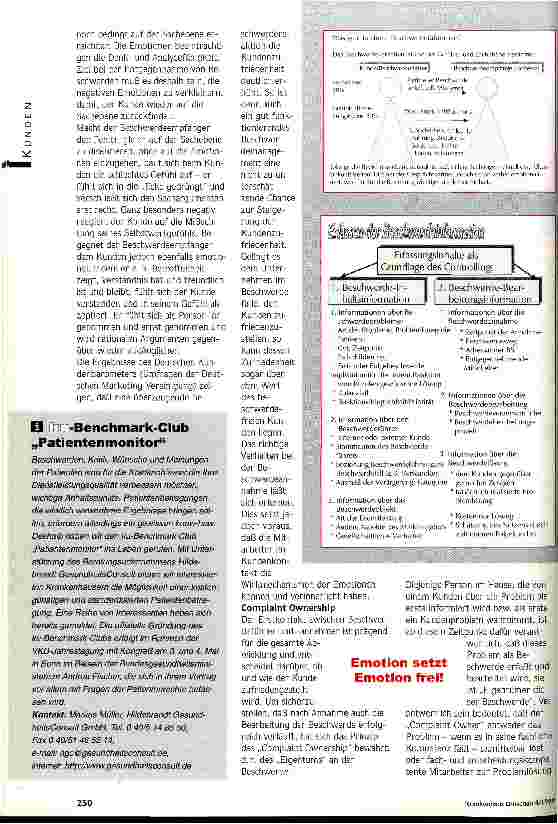 Vorschauseite 3: Wer sich beschwert, meint es gut Beschwerdemanagement im Krankenhaus als Chance der Verbesserung