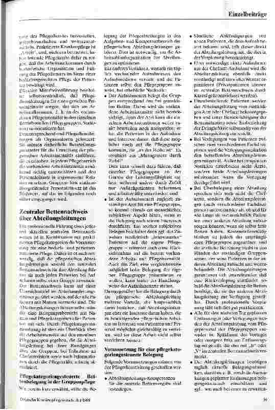 Vorschauseite 2: Organisation und Führung im Rahmen der Gruppenpflege