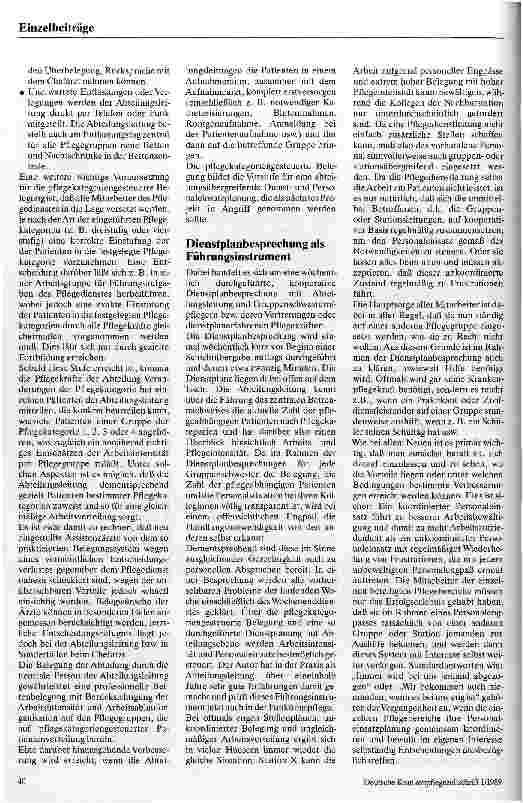 Vorschauseite 3: Organisation und Führung im Rahmen der Gruppenpflege