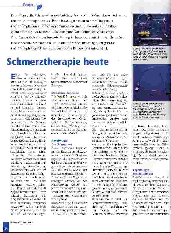 Vorschauseite 1: Schmerztherapie heute