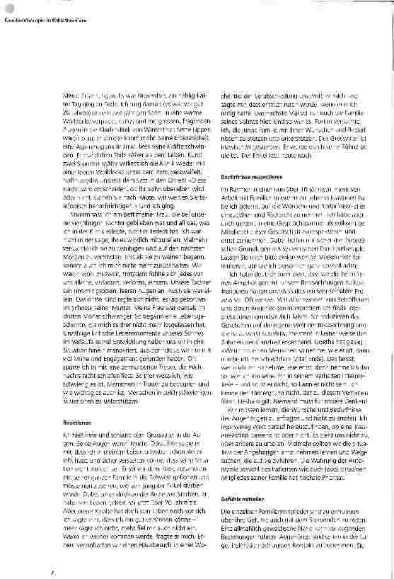 Vorschauseite 3: Familientherapie in Palliative-Care