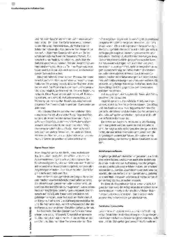 Vorschauseite 4: Familientherapie in Palliative-Care