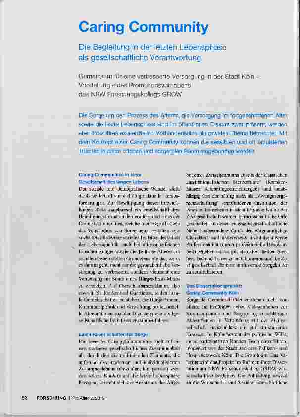 Vorschauseite 1: Caring Community