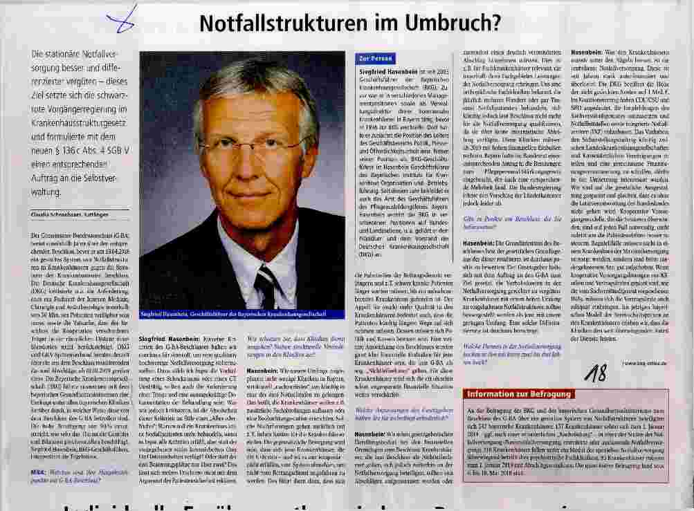 Vorschauseite 1: Notfallstrukturen im Umbruch?