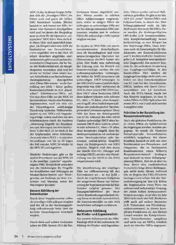 Vorschauseite 2: DRG-Update 2019