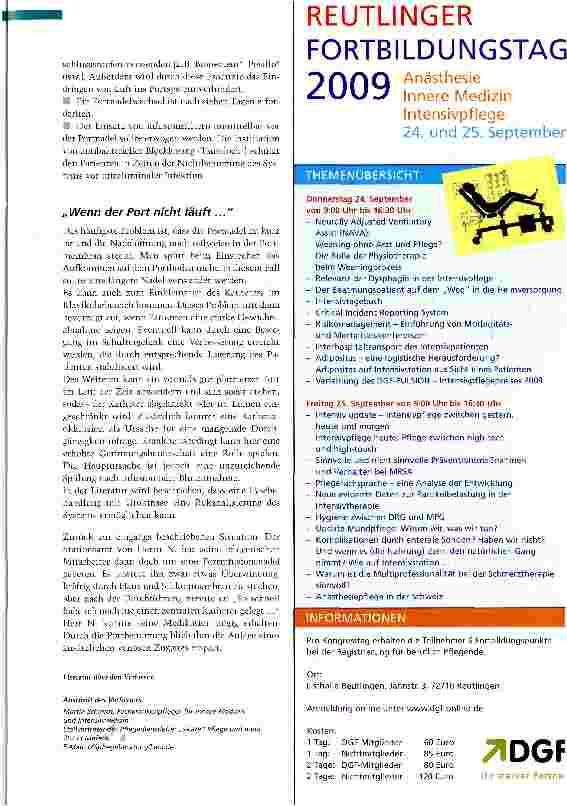 Vorschauseite 4: Was soll der Port auf der Intensiv?