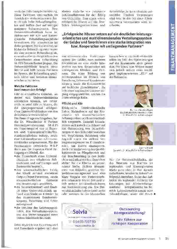 Vorschauseite 2: „Sonderrolle mit Chancen und Risiken