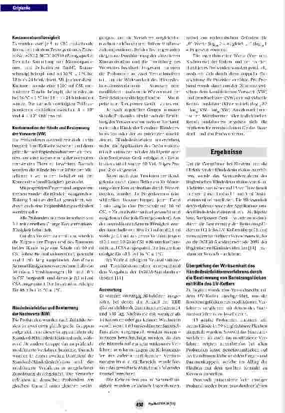 Vorschauseite 5: Praktische Untersuchungen zur kindgerechten Modifikation der hygienischen Händedesinfektion