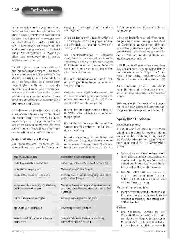 Vorschauseite 5: Ernährung von Säuglingen im Katastrophenfall