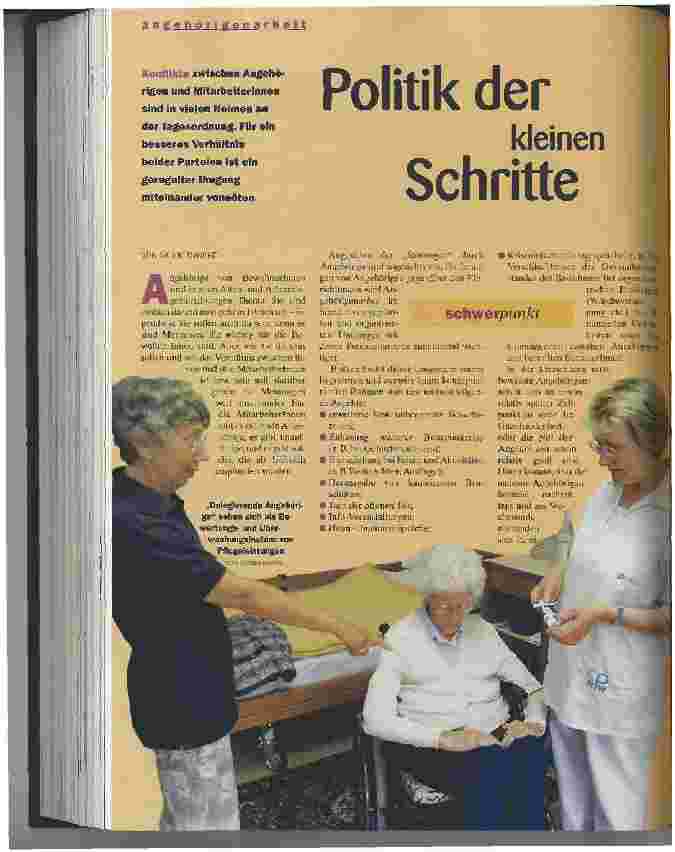 Vorschauseite 1: Politik der kleinen Schritte