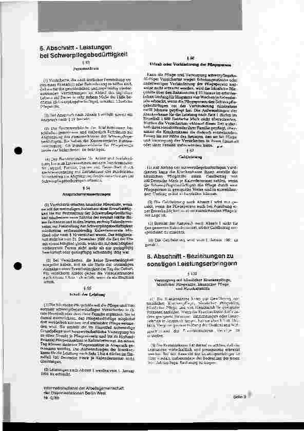 Vorschauseite 2: Gesetz zur Strukturreform im Gesundheitswesen 5. Abschnitt-Leistungen bei Krankheit/Krankenbehandlung