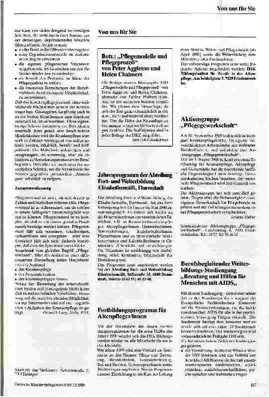 Vorschauseite 3: Pflegenotstand - Dilemma mit Ausweg?