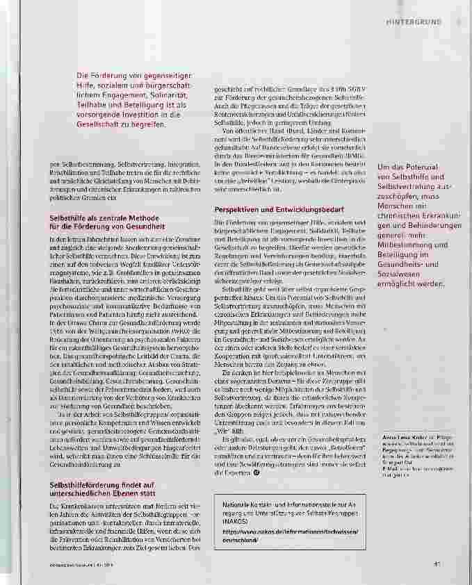 Vorschauseite 2: Das „Wir hilft bei der Bewältigung unterschiedlichster Probleme