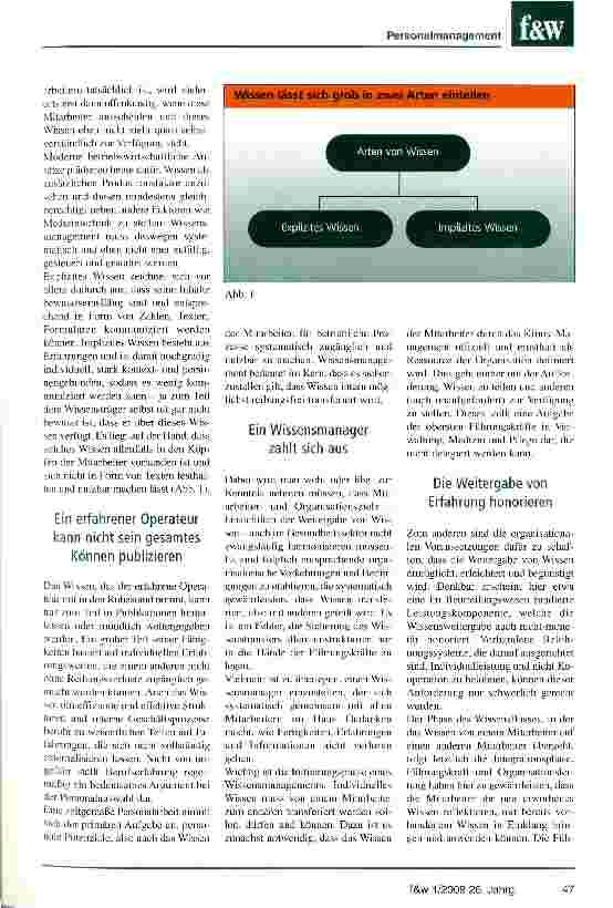 Vorschauseite 2: Mit Wissensmanagement Erfahrungen nutzenPersonalarbeit erweitert den Horizont aller Mitarbeiter zum Wohle des Klinikums