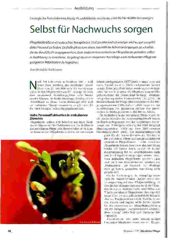 Vorschauseite 1: Selbst für Nachwuchs sorgen
