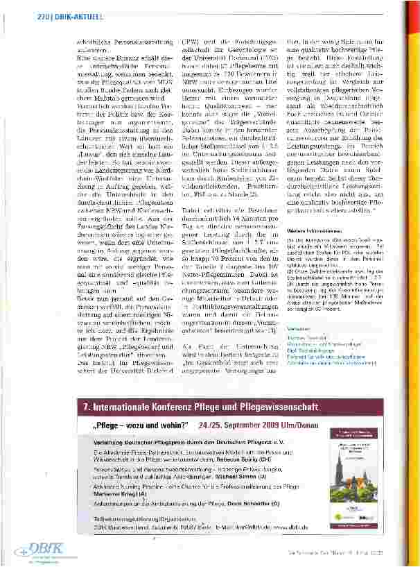 Vorschauseite 3: Pflege - nach Kassenlage?