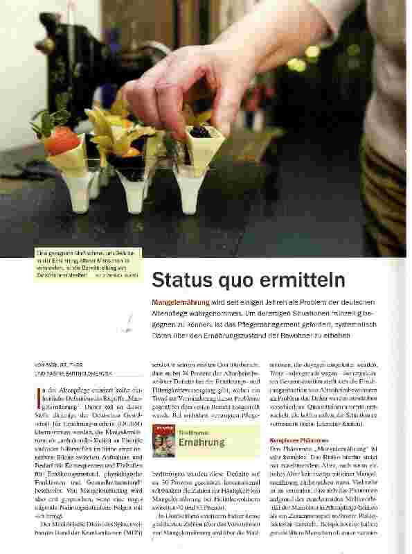 Vorschauseite 1: Status quo ermitteln