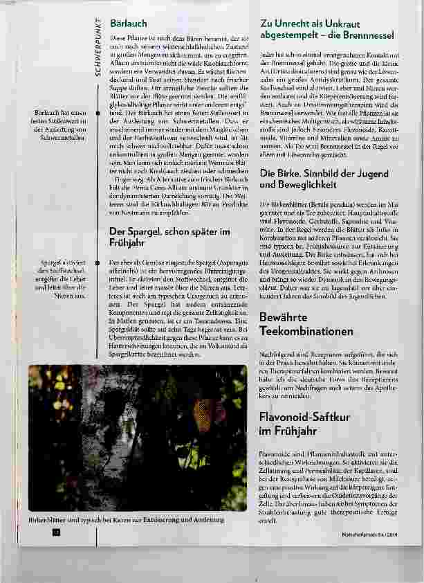 Vorschauseite 3: Frühjahrskuren