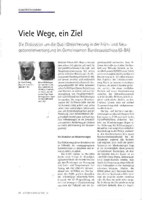 Vorschauseite 1: Viele Wege, ein Ziel
