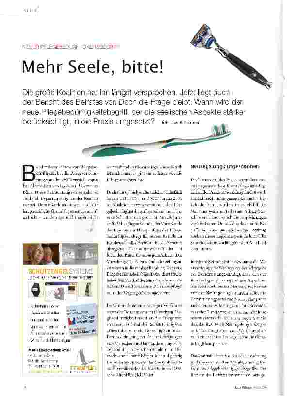 Vorschauseite 1: Mehr Seele, bitte!