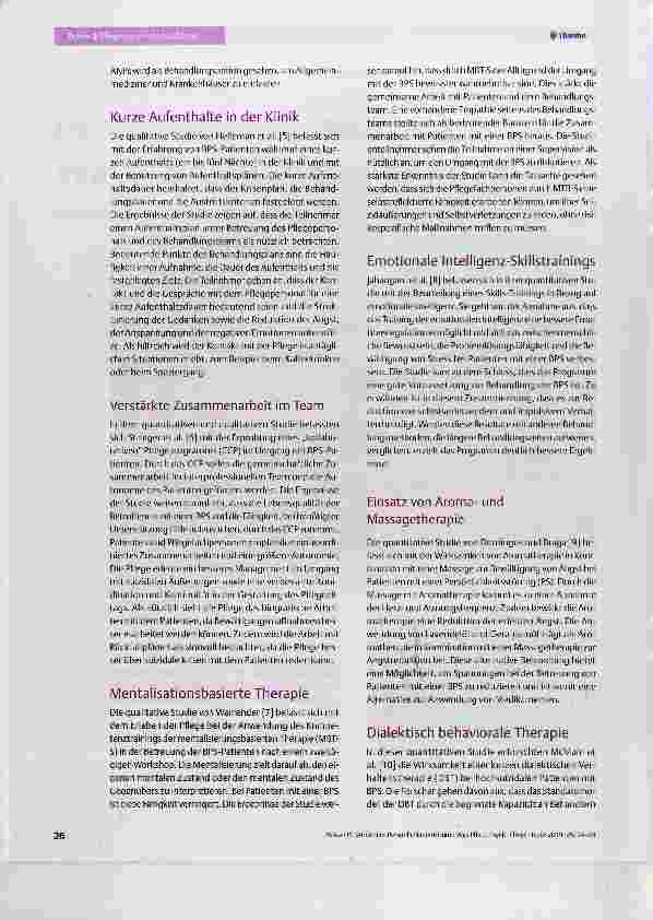 Vorschauseite 3: Borderline-Persönlichkeitsstörung: Was Pflegende tun können