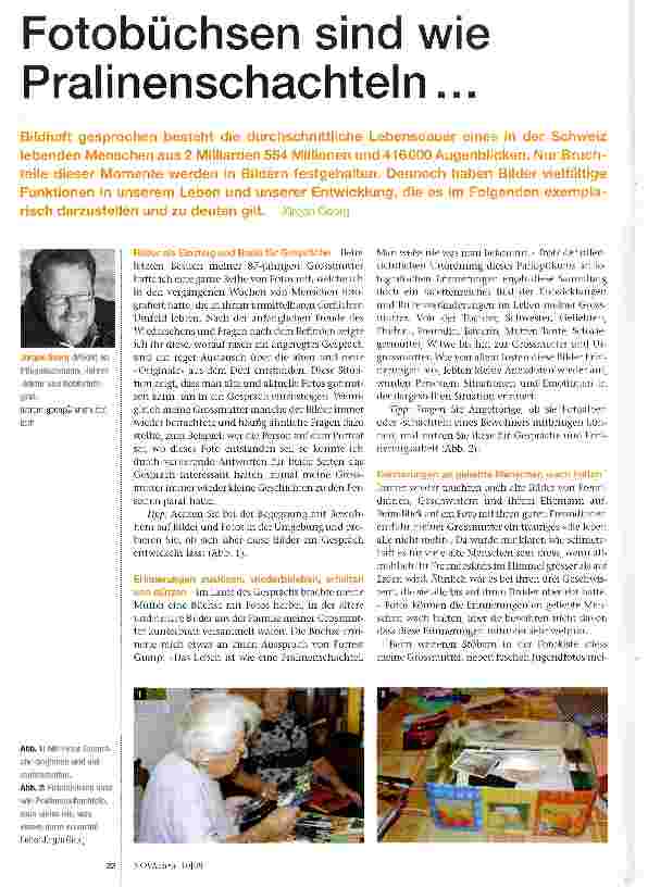 Vorschauseite 1: Fotobüchsen sind wie Pralinenschachteln...